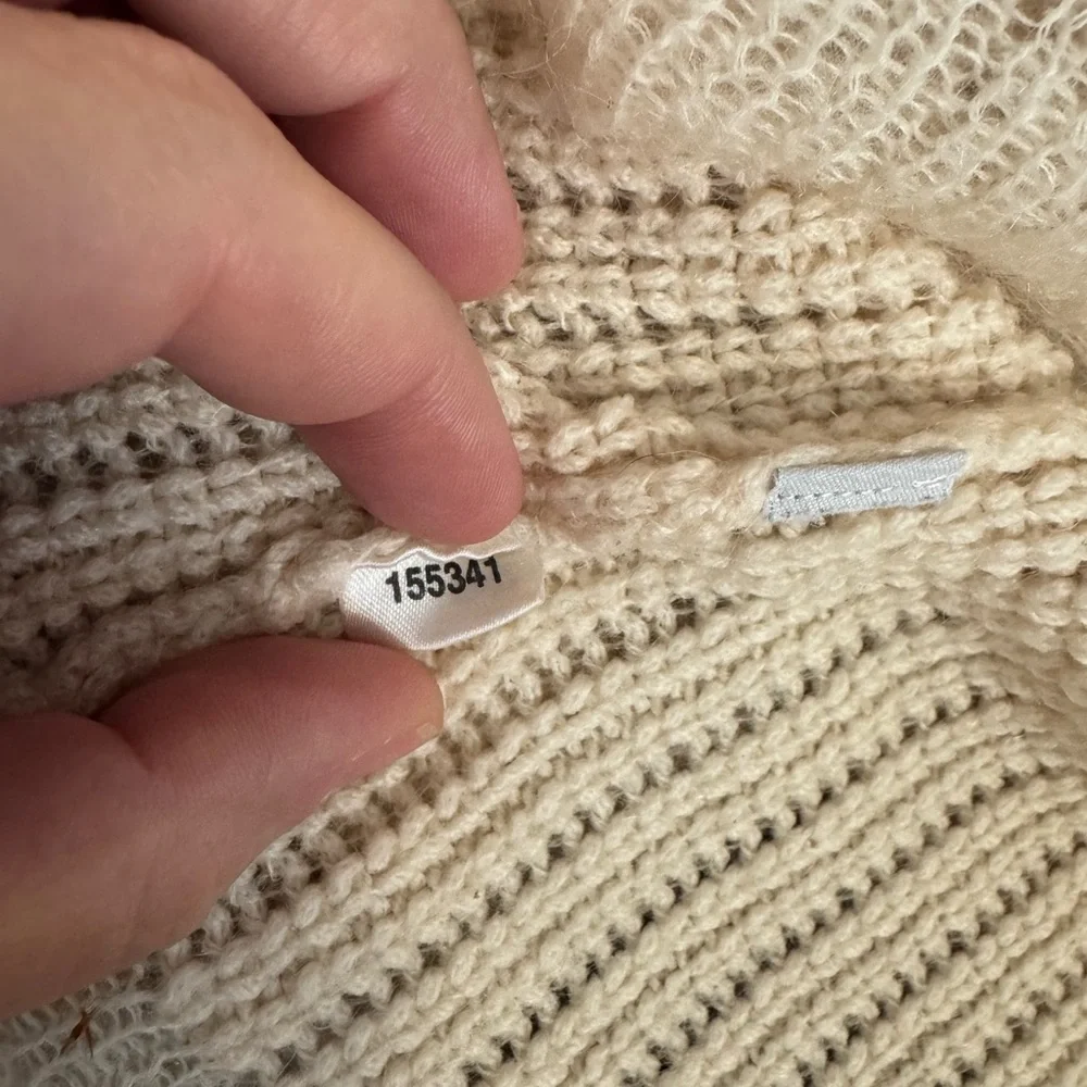 Ann Taylor Cream Cowl Neck Sweater